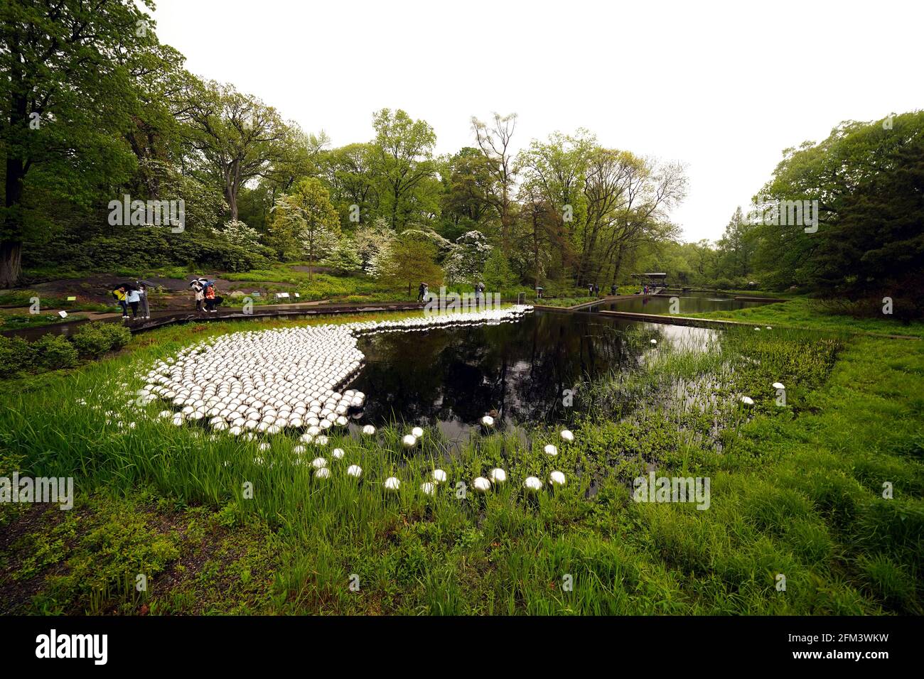 Kosmische unendlichkeit im botanischen garten von new york Stockfotos