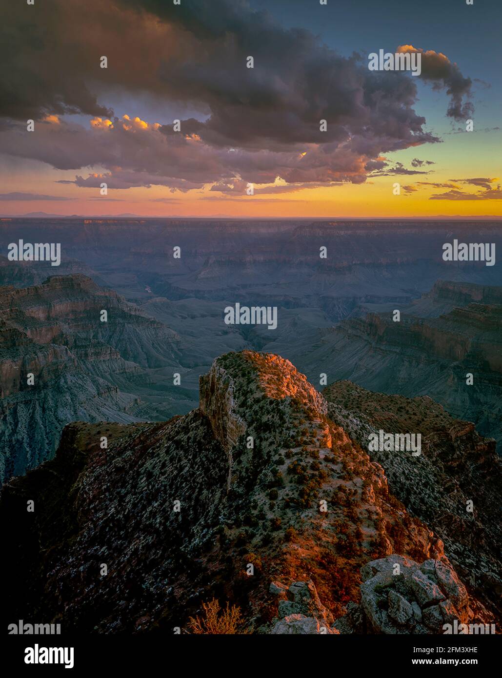 Sonnenuntergang, Point Sublime, North Rim, Grand Canyon National Park, Arizona Stockfoto