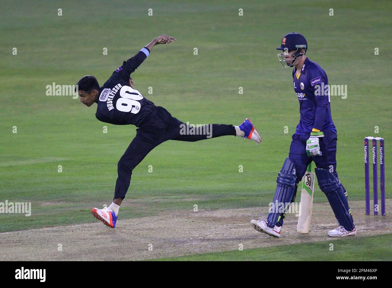 Mustafizur Rahman von Sussex während Essex Eagles vs Sussex Sharks, NatWest T20 Blast Cricket am 21. Juli 2016 auf dem Essex County Ground Stockfoto