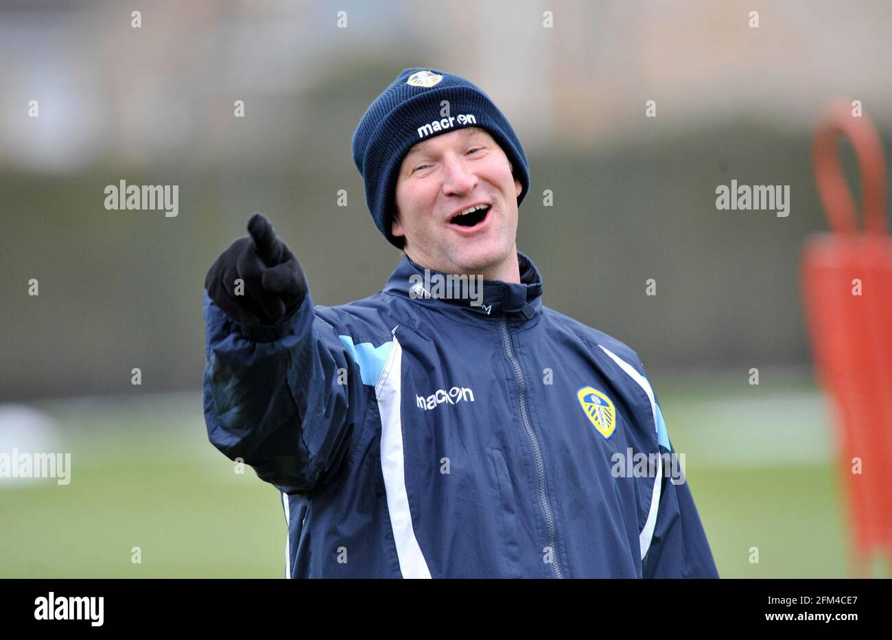 SIMON GRAYSON LEEDS UTD MANAGER. 30/12/09. BILD DAVID ASHDOWN Stockfoto