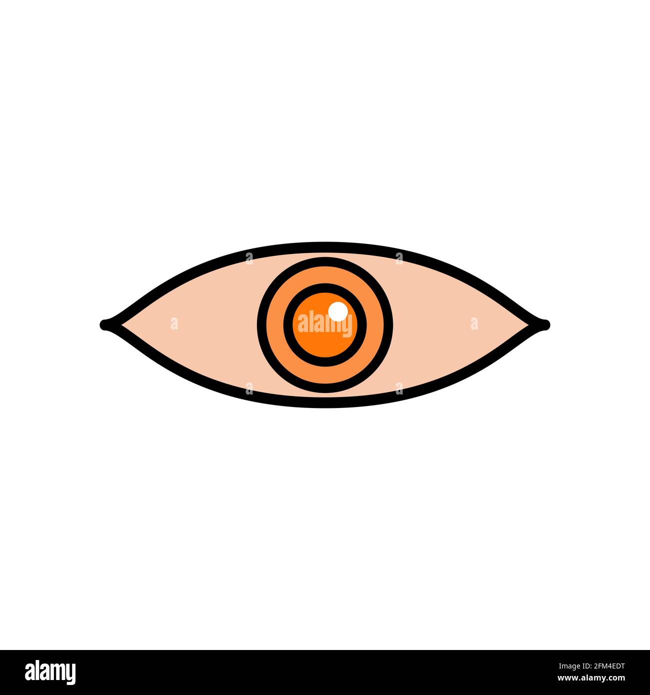 Eye Conceptual Icon Vektorgrafik Design eps10 Stock Vektor