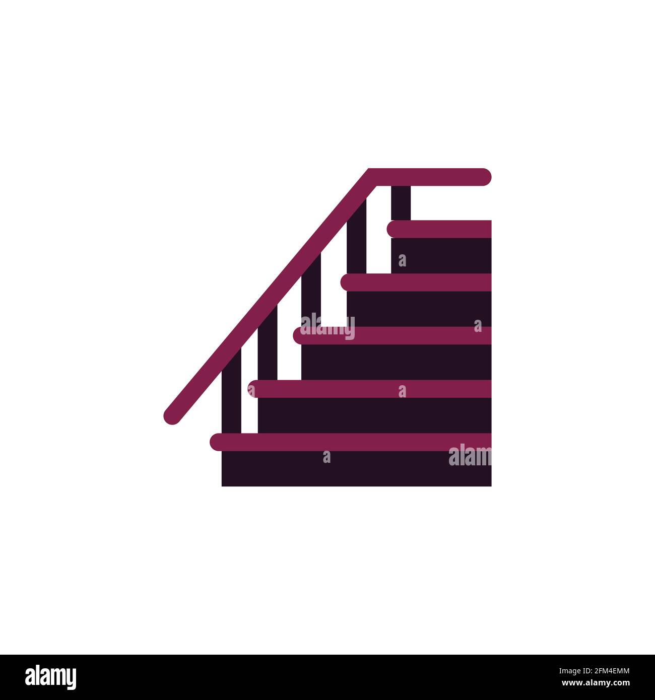 Treppen Symbol Vektor Illustration Design Konzept eps10 Stock Vektor