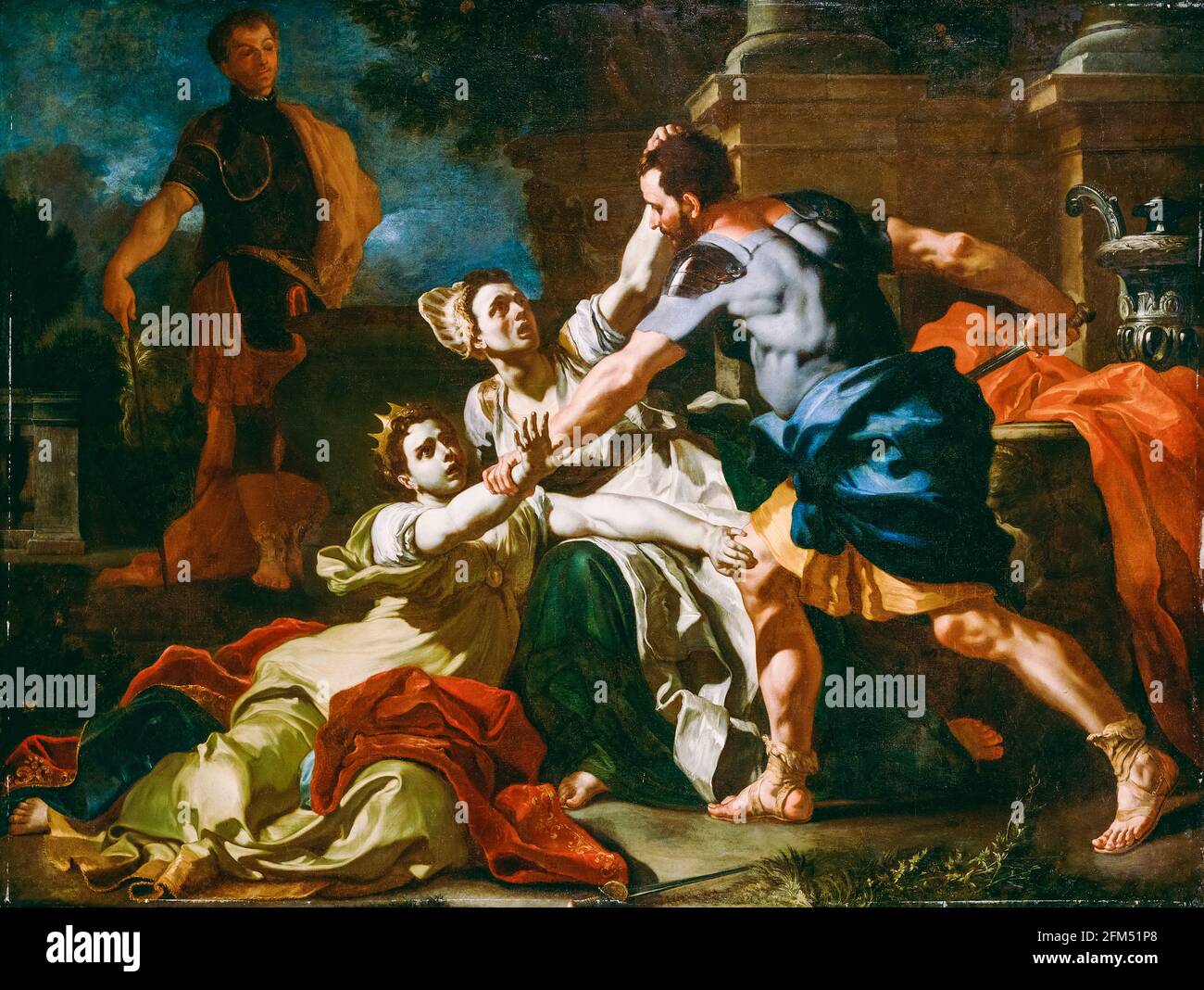 Tod von Messalina, Gemälde von Francesco Solimena, 1704-1712 Stockfoto