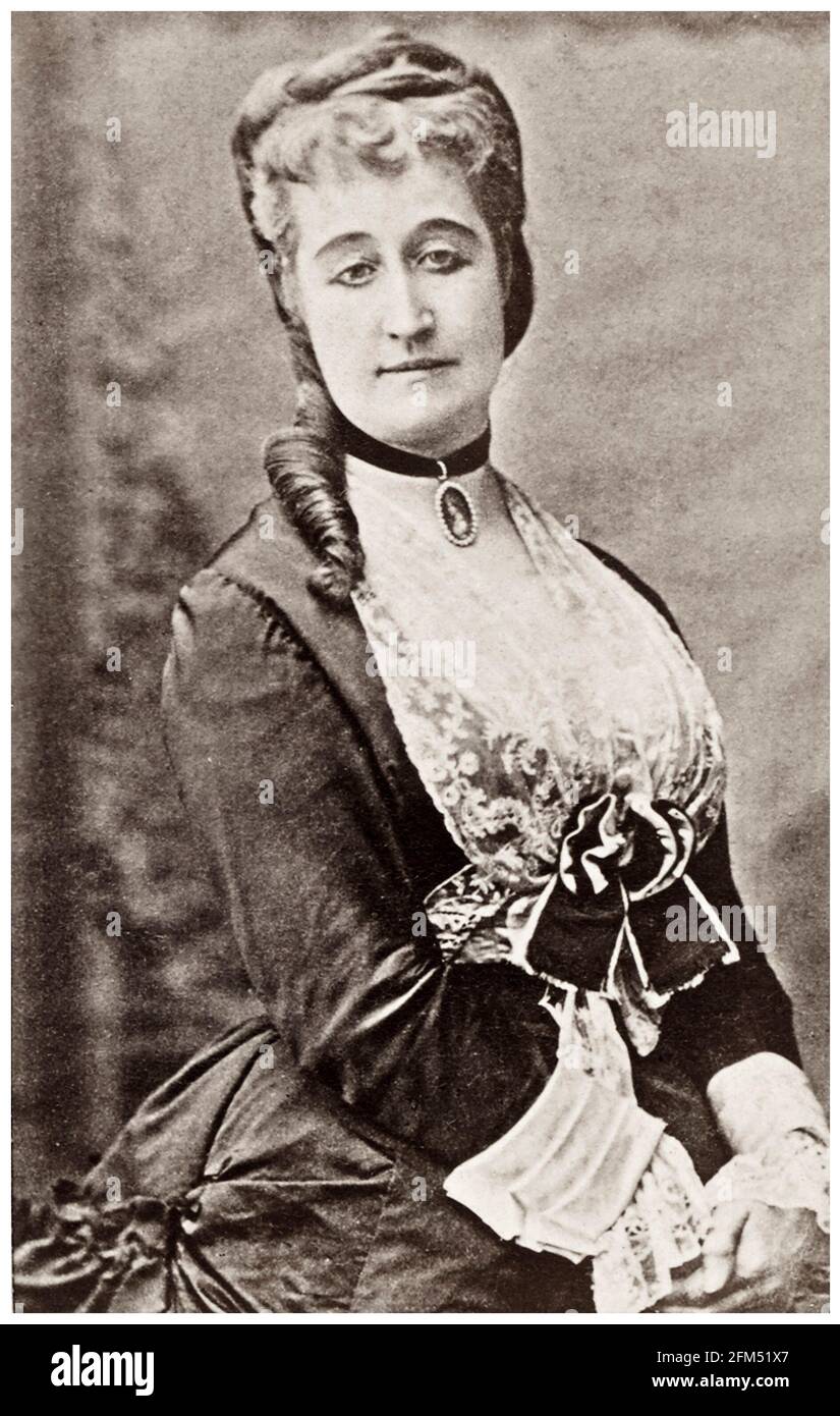 Kaiserin Eugénie de Montijo (1826-1920), Kaiserin Consort von Frankreich (1853-1870), Ehefrau Napoleons III. Von Frankreich, Porträtaufnahme eines unbekannten Künstlers, um 1869 Stockfoto