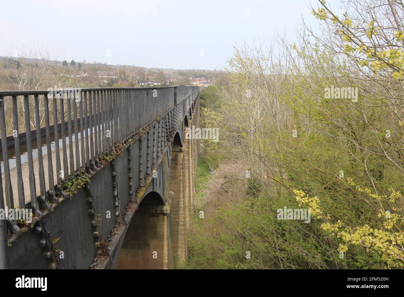 Pontcysyllte Aquädukt und Kanal ist ein Weltkulturerbe in Das Tal von Llangollen North Wales das Aquädukt wurde entworfen Von Thomas Telford Stockfoto