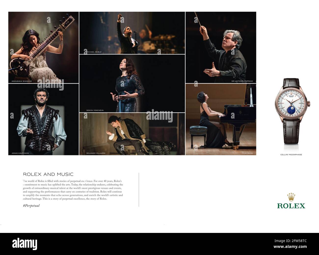 2010er Jahre UK Rolex Magazin Anzeige Stockfoto