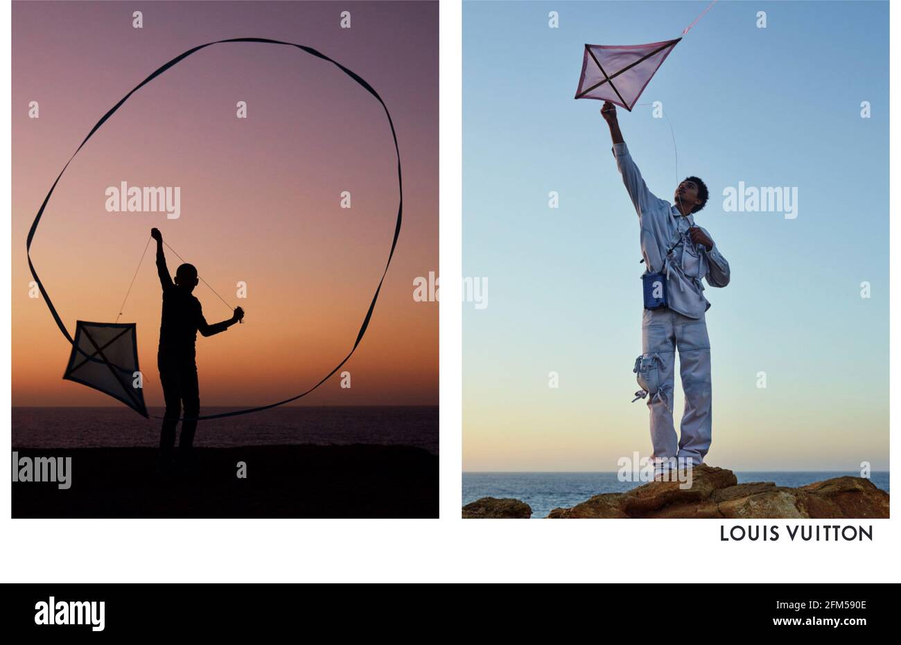 2020er Jahre UK Louis Vuitton Magazin Anzeige Stockfoto