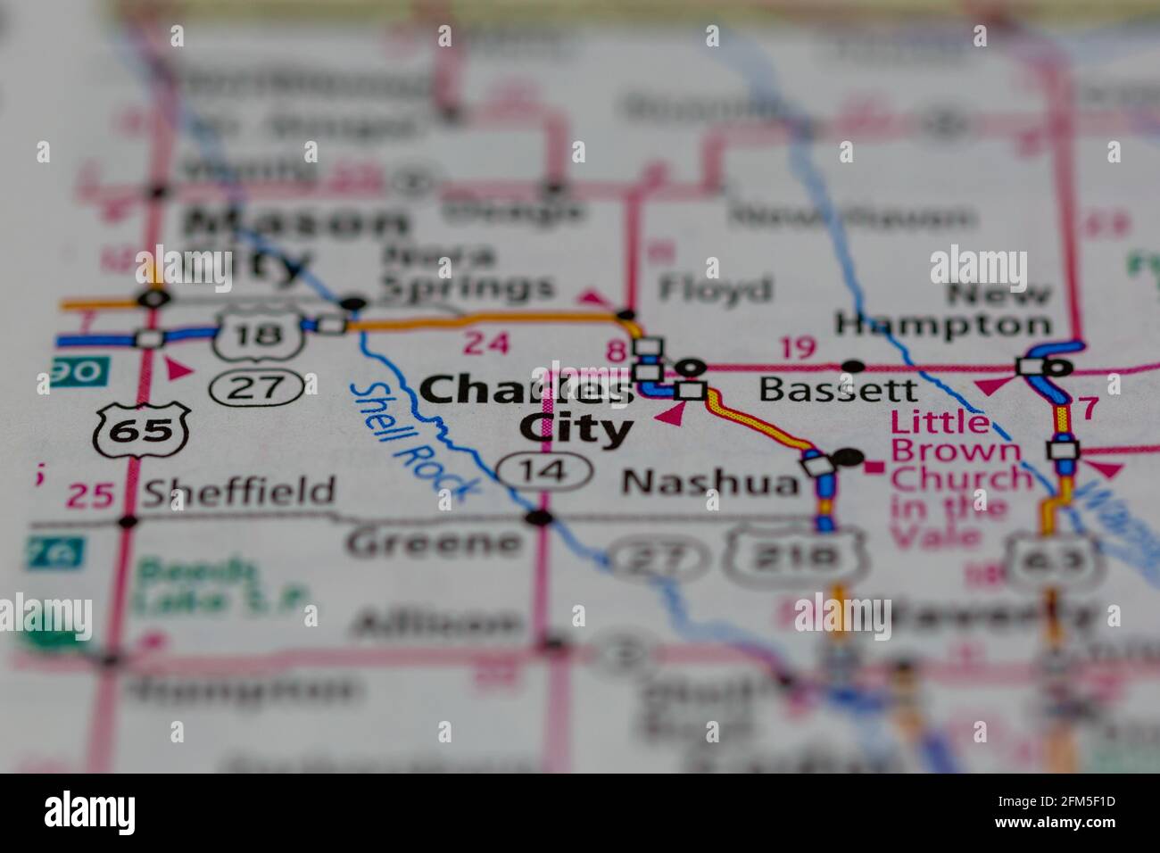 Mapa de la ciudad de charles Fotos und Bildmaterial in hoher
