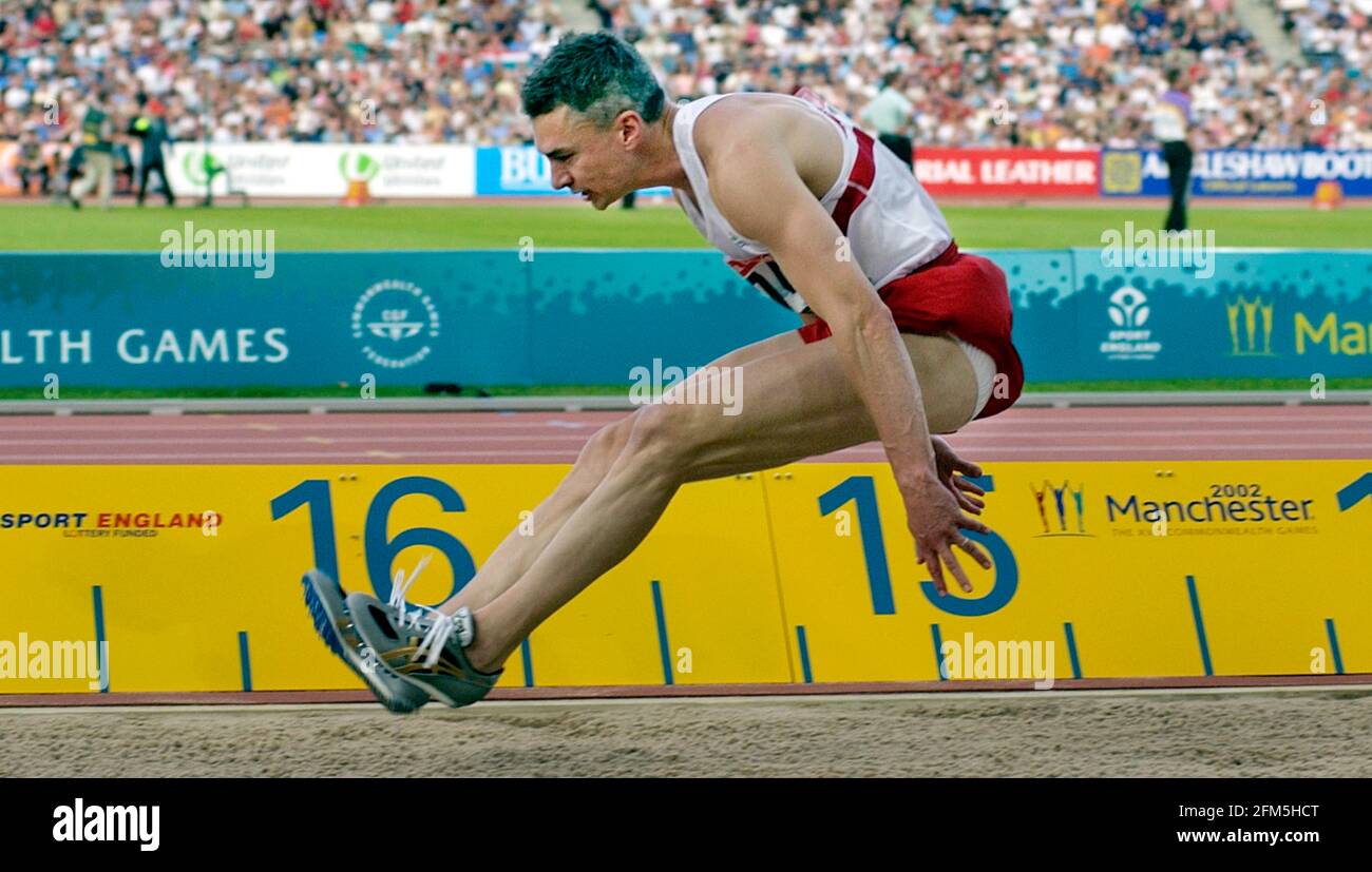 COMMONWEALTH-SPIELE IN MANCHESTER 28/7/2002 TRIPLE JUMP J.EDWARDS BILD DAVID ASHDOWN. COMMONWEALTH-SPIELE MANCHESTER Stockfoto