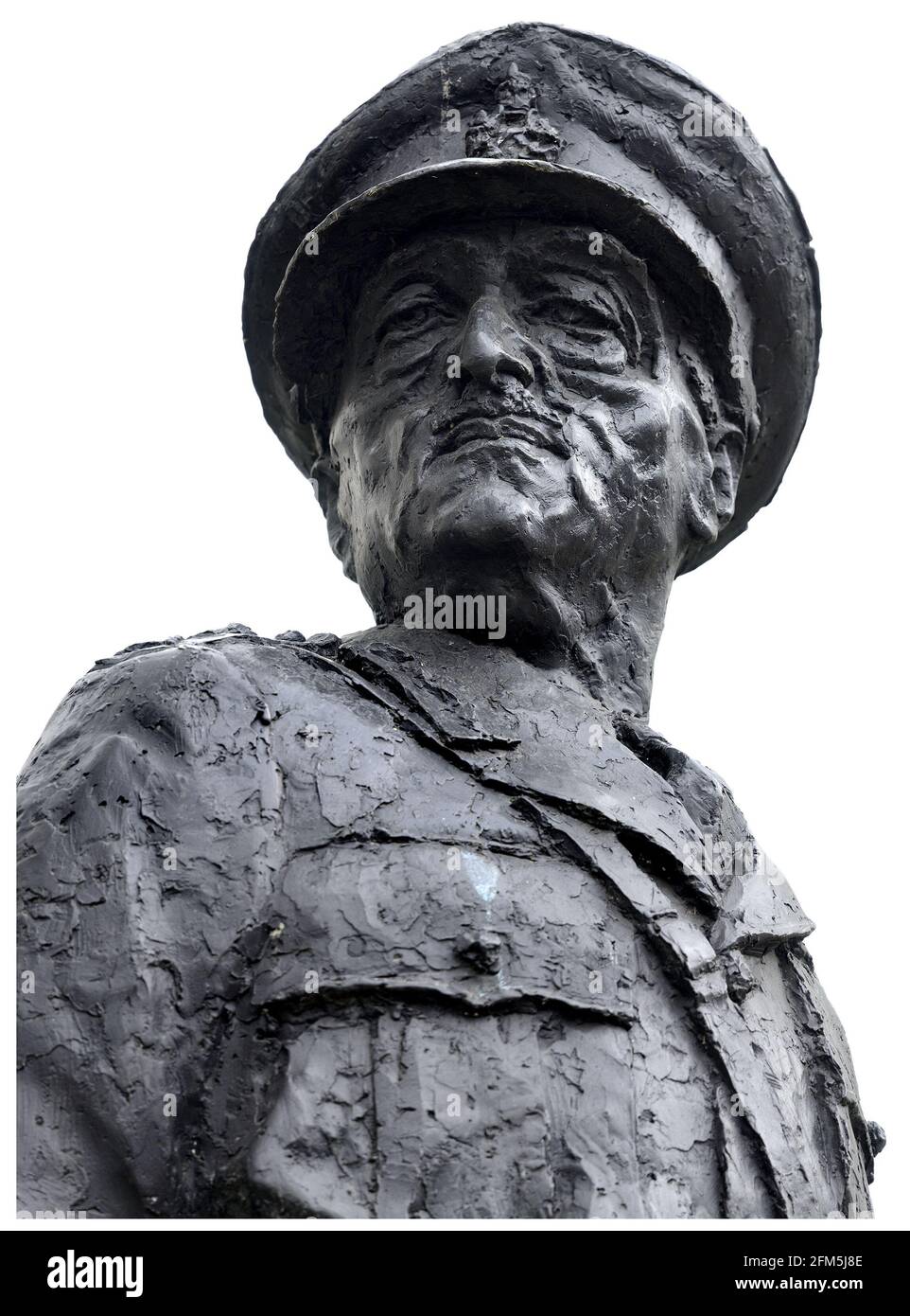 London, England, Großbritannien. Statue (Ivor Roberts-Jones, 1994) des Feldmarschalls Viscount Alanbrooke (Alan Francis Brooke; 1883-1963) in Whitehall Stockfoto