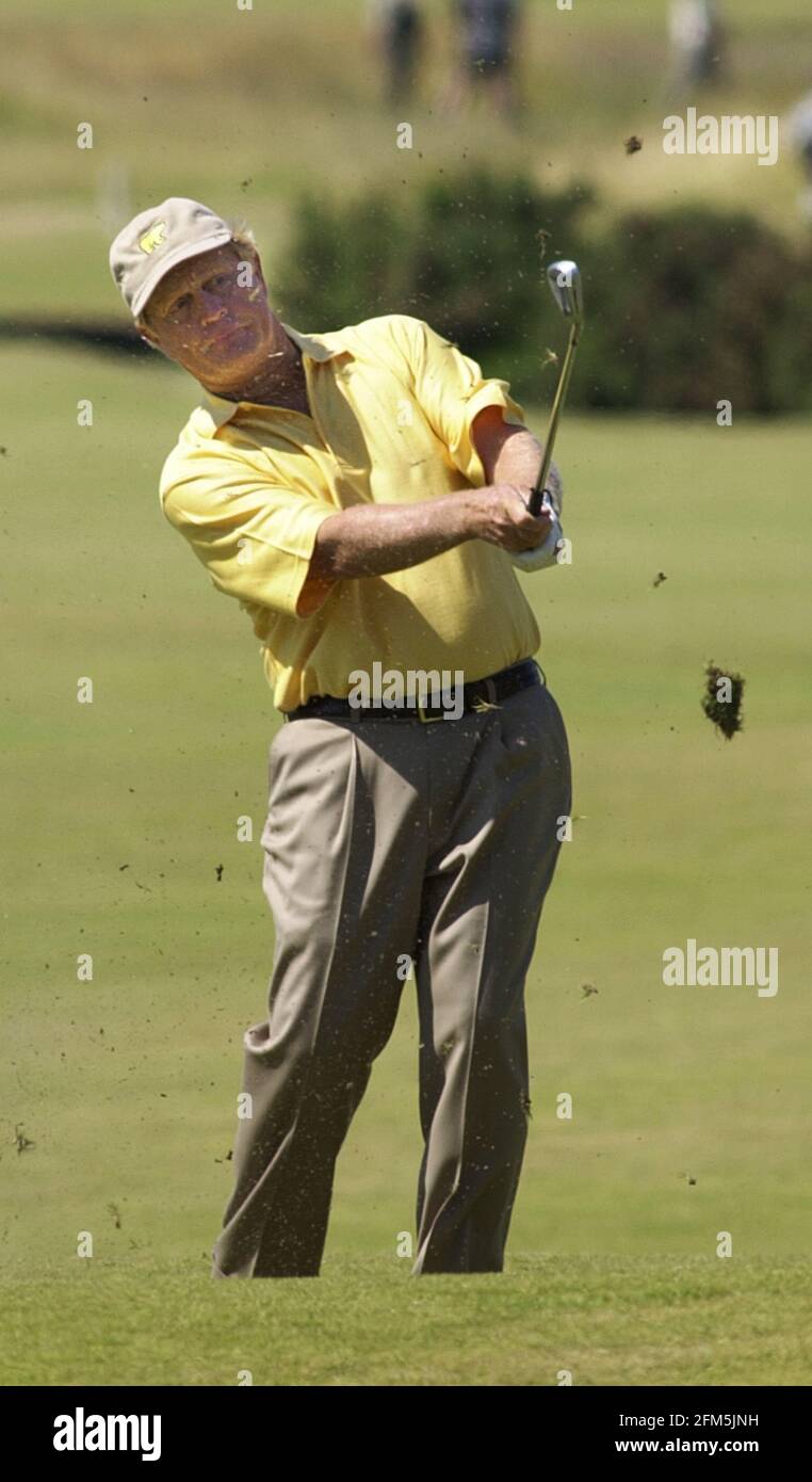 Jack Nicklaus Golfer aus den USA, Juli 2000 im Einsatz während der Open Golf Championship in St. Andrews, Schottland. Stockfoto