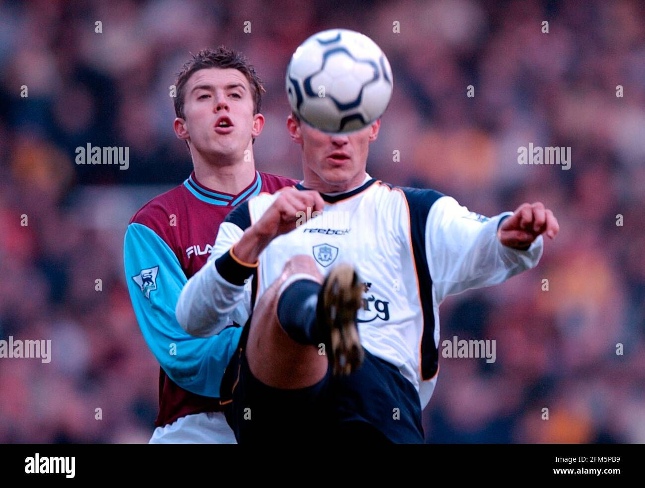 Football Premier League West Ham V Liverpool Dez 2001 Stockfoto