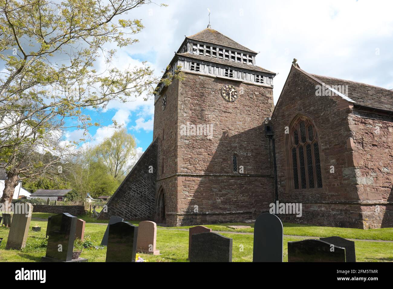 Skenfrith Monmouthshire Wales - St. Bridget's Church Stockfoto