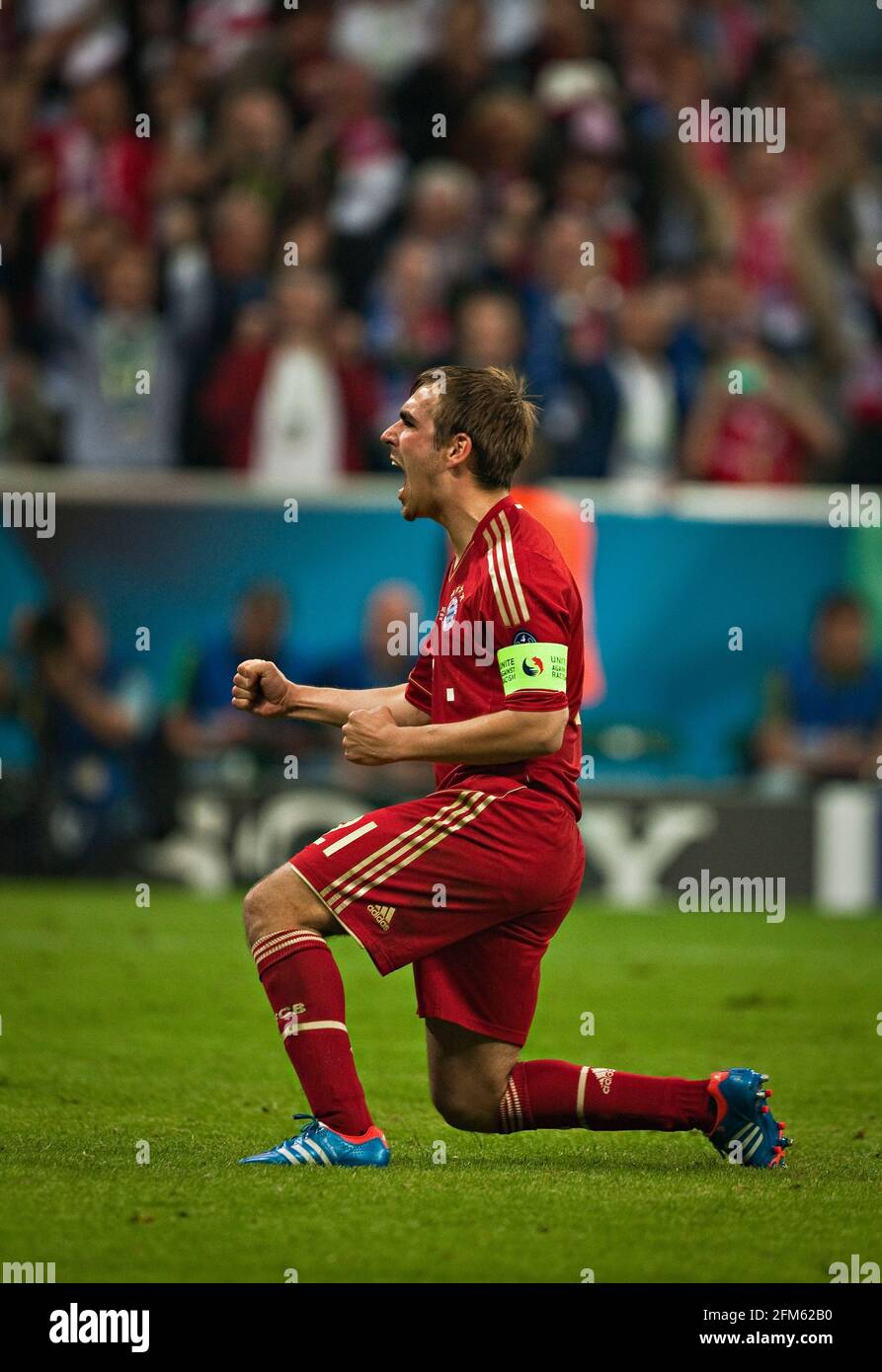 München 19.05.2012, Fußball Philipp Lahm (FCB) FC Bayern München - FC Chelsea London Copyright (nur für journalistische Zwecke) by : Moritz Müller, Stockfoto