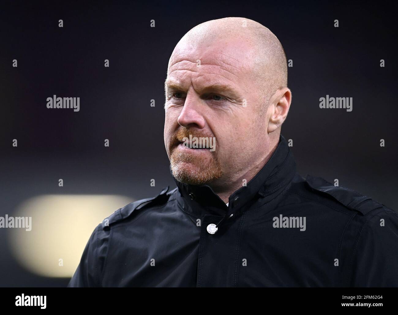 Datei-Foto vom 26-10-2020 von Burnley-Manager Sean Dyche während des Spiels der Premier League in Turf Moor, Burnley. Ausgabedatum: Donnerstag, 6. Mai 2021. Stockfoto