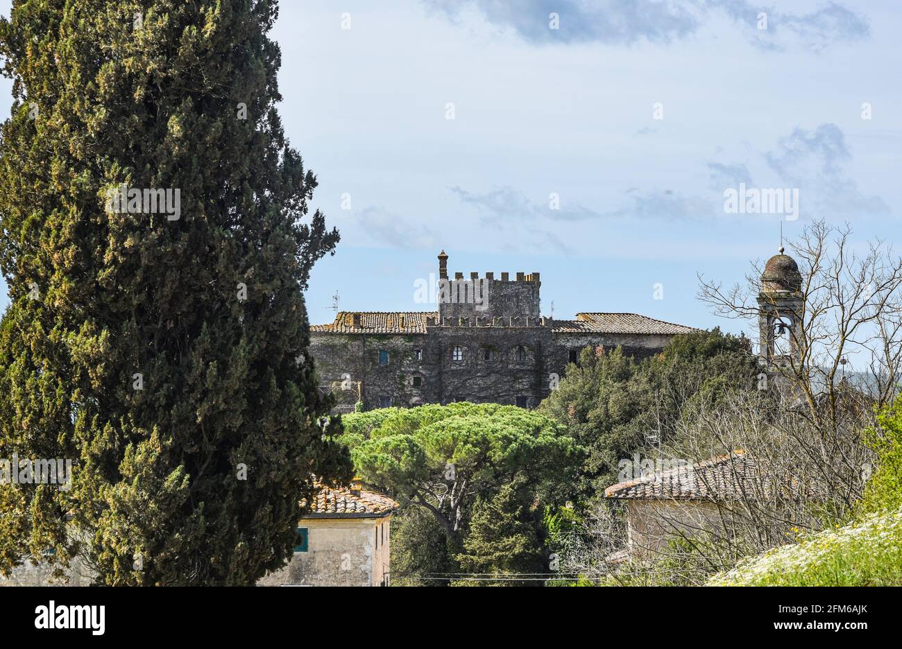 Castello di Frosini Stockfoto