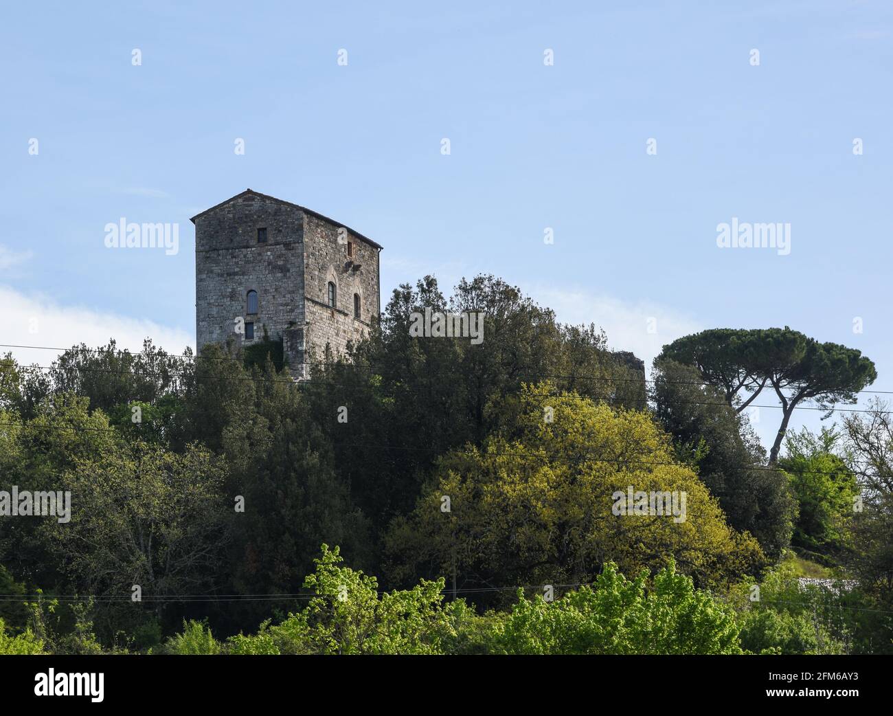 Castello di Montarrenti Stockfoto