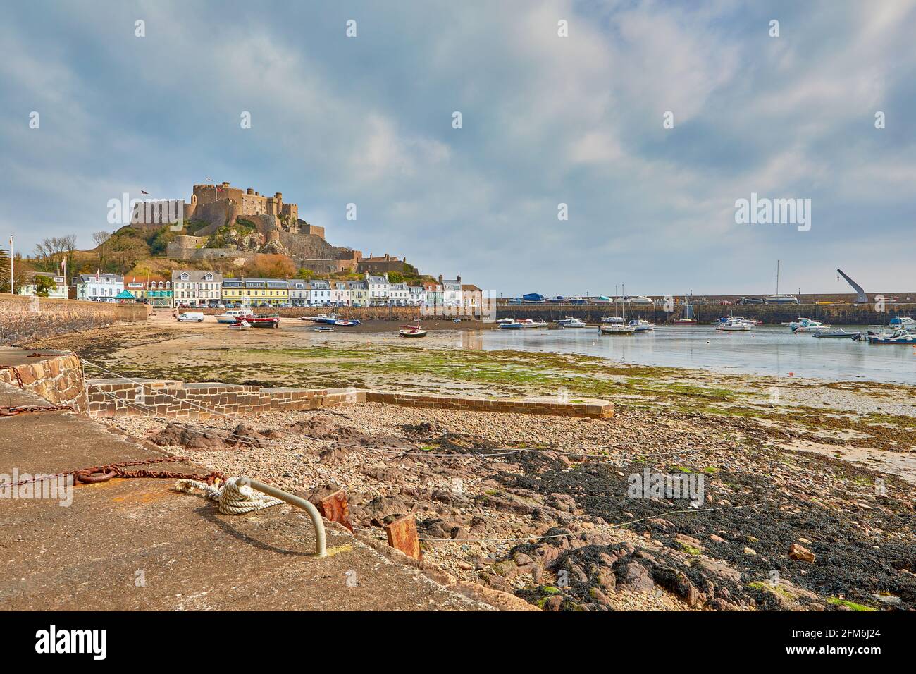 Bild von Gorey Castle, Grouville, Jersey Ci Stockfoto