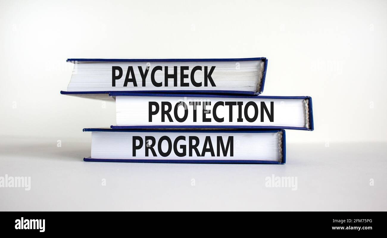 PPP, Paycheck-Schutz-Programm-Symbol. Konzept Wörter PPP, paycheck Schutz-Programm  auf Büchern auf einem schönen weißen Hintergrund. Business, PPP - payc  Stockfotografie - Alamy