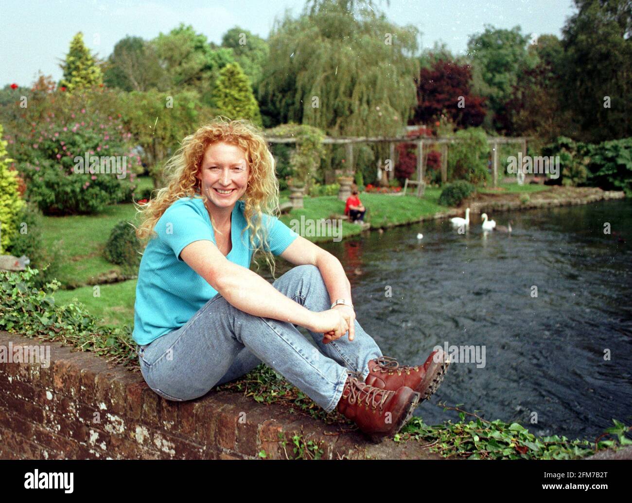 CHARLIE DIMMOCK VON TV'S GROUNDFORCE. PIC MIKE WALKER, 1998 Stockfoto