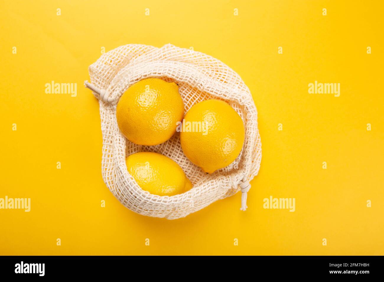 Obst, wiederverwendbare Beutel, nachhaltiges Einkaufen, Einkaufen, Stockfoto