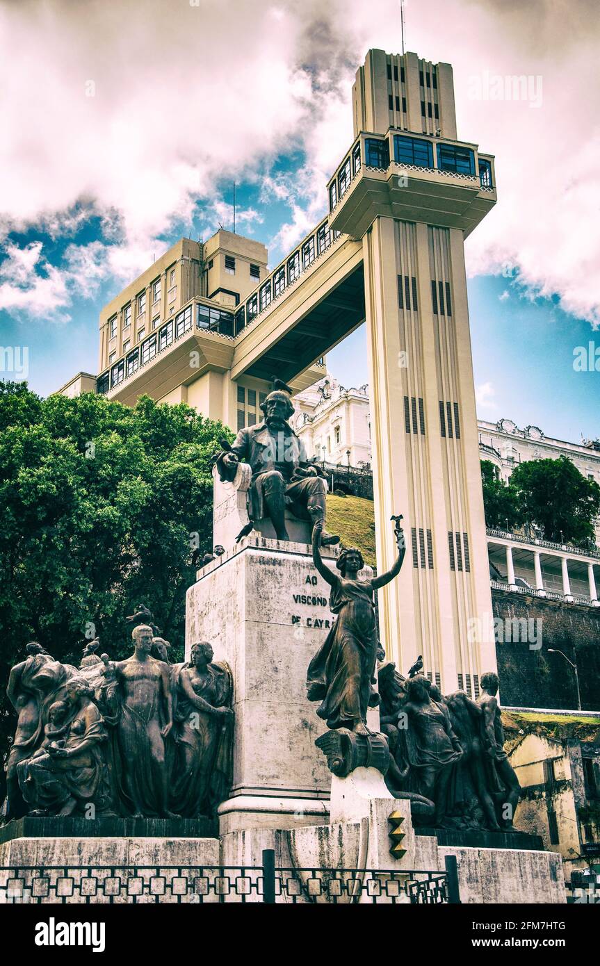 Lacerda-Aufzug. Salvador de Bahia, Brasilien. Stockfoto