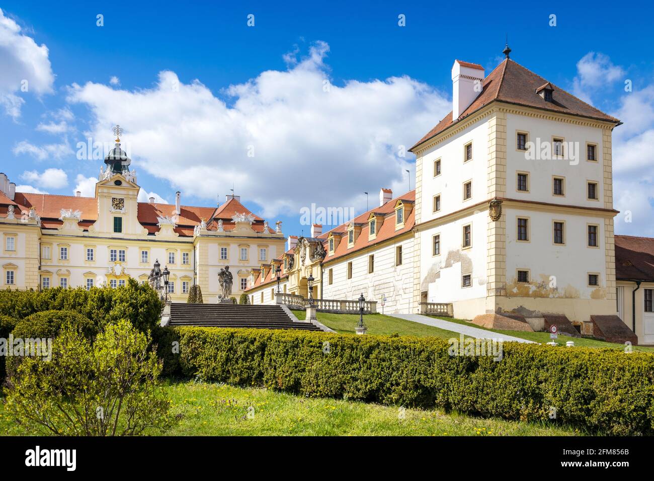 Barokni zamek Valtice (UNESCO), Jihomoravský kraj, Ceska republika / Barockschloss Valtice, UNESCO, Südmähren, Tschechische republik Stockfoto