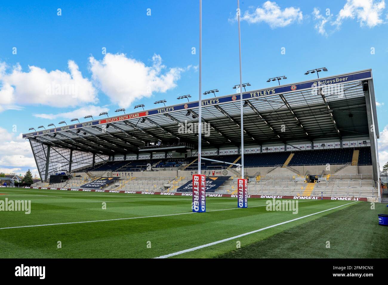 Leeds, Großbritannien. Mai 2021. Eine allgemeine Ansicht des Emerald Headingley Stadions vor diesen Abenden Betfred Challenge Cup Quarter Final game Catalans Dragons gegen Warrington Wolves in Leeds, Vereinigtes Königreich am 5/7/2021. (Foto von Mark Cosgrove/News Images/Sipa USA) Quelle: SIPA USA/Alamy Live News Stockfoto