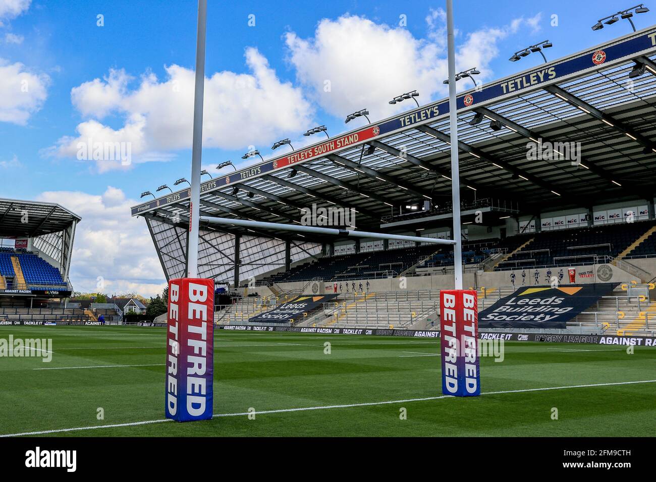 Eine allgemeine Ansicht des Emerald Headingley Stadions vor diesen Abenden Betfred Challenge Cup Quarter Final game Catalans Dragons gegen Warrington Wolves in Leeds, Vereinigtes Königreich am 5/7/2021. (Foto von Mark Cosgrove/News Images/Sipa USA) Stockfoto