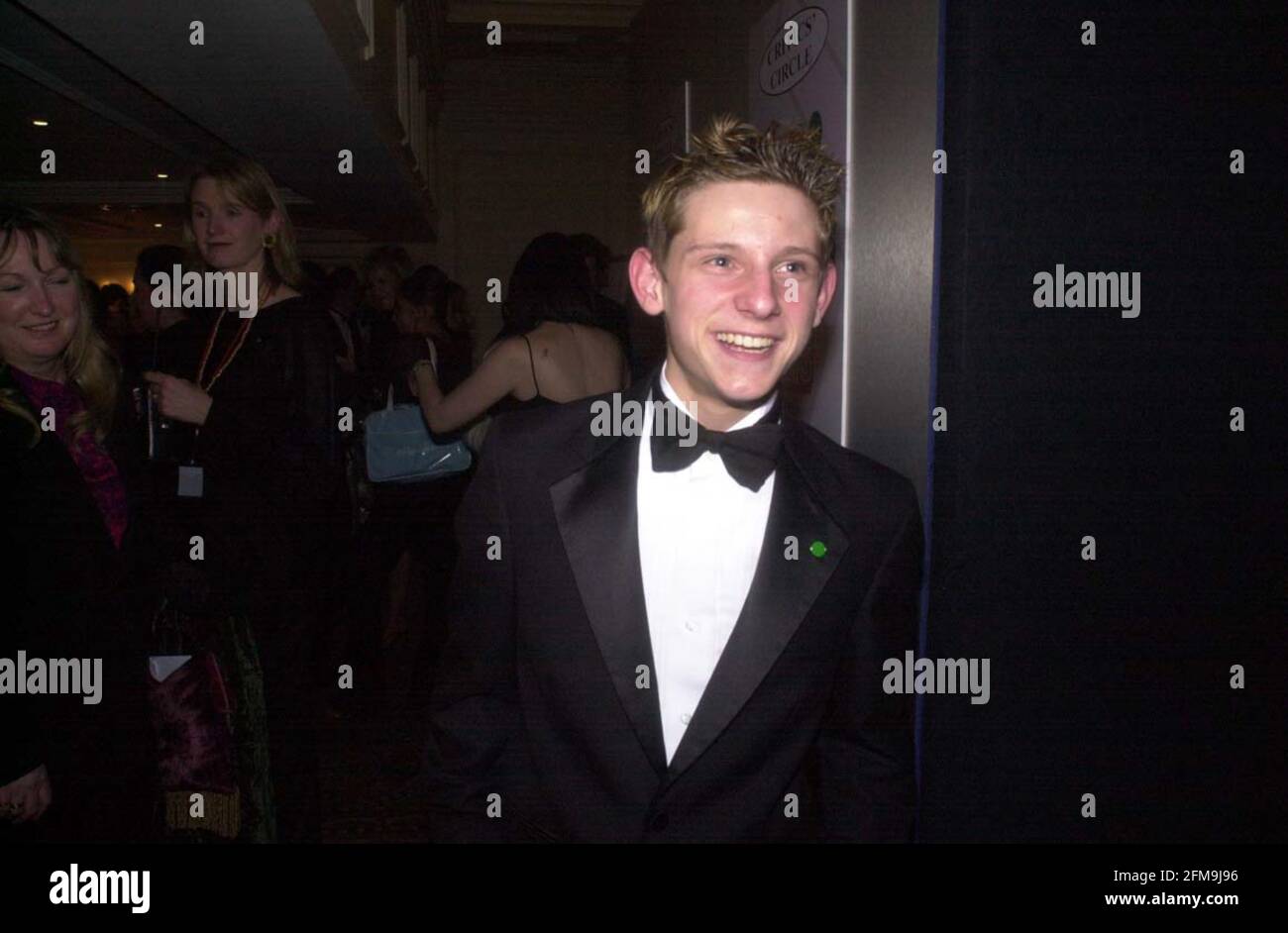 London Film Critic Awards Februar 2001 im Savoy Jamie Bell Star von Billy Elliot bei Ankunft. Stockfoto