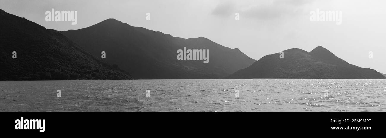 Panorama aus Lantau, Hongkong Stockfoto