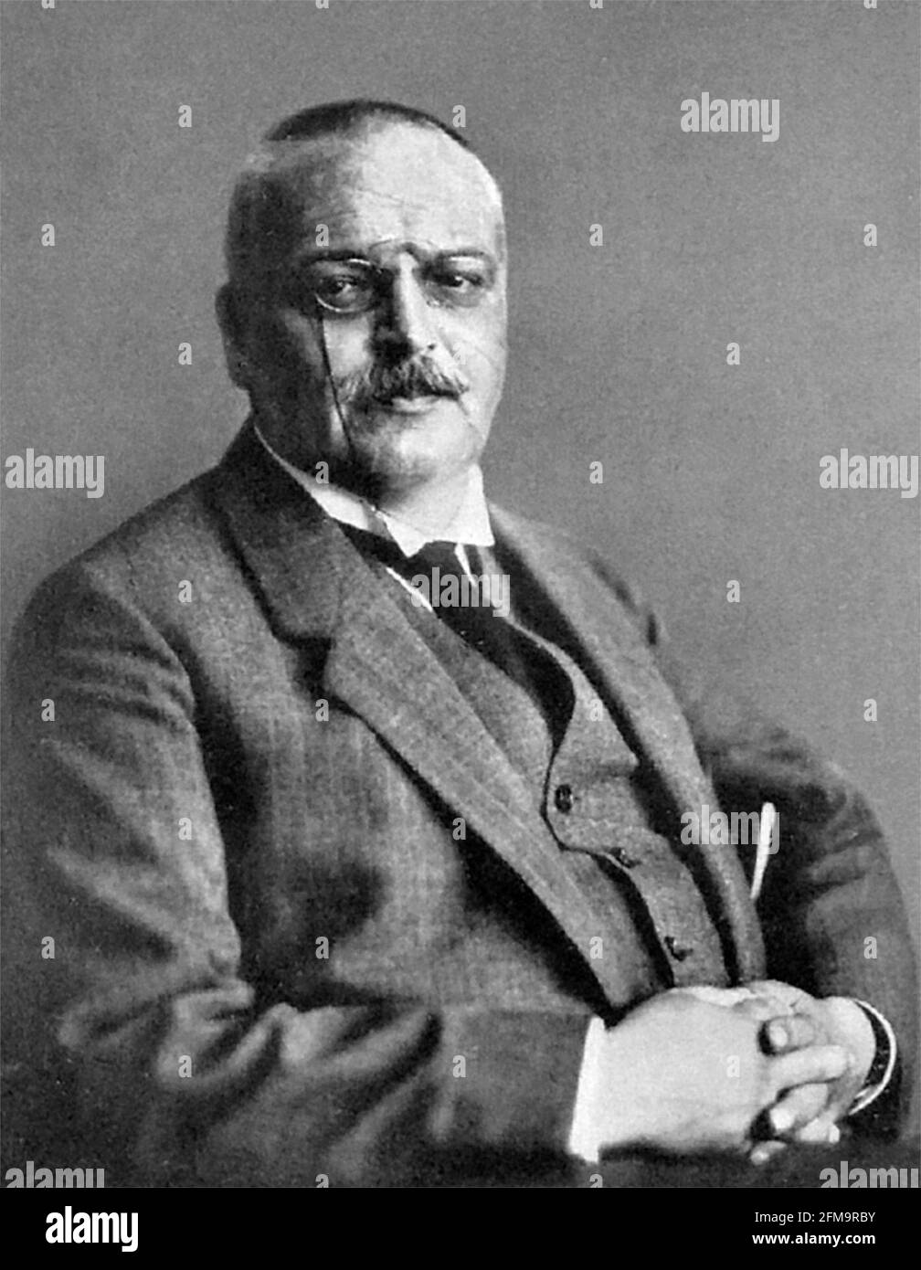 Alois Alzheimer. Porträt des deutschen Psychiaters Aloysius Alzheimer (1864-1915) Stockfoto