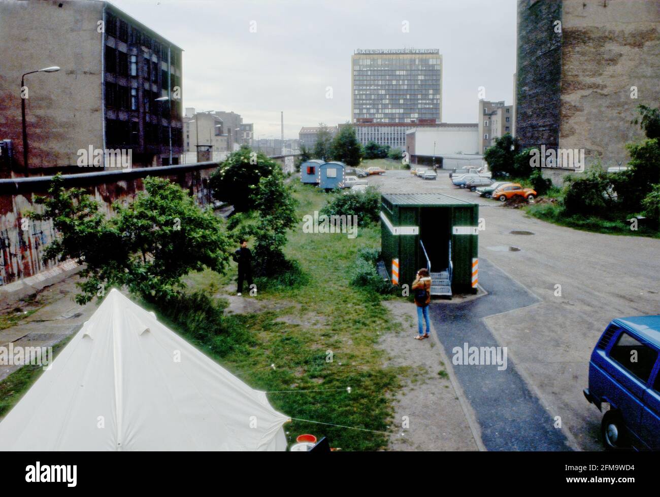 Berliner Mauer, Juli 1984 Stockfoto