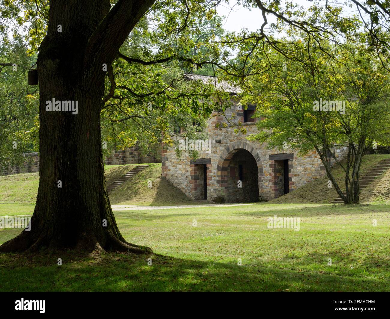 Römische Festung Saalburg bei Bad Homburg, Roman Limes, UNESCO-Weltkulturerbe, Taunus, Hessen, Deutschland Stockfoto