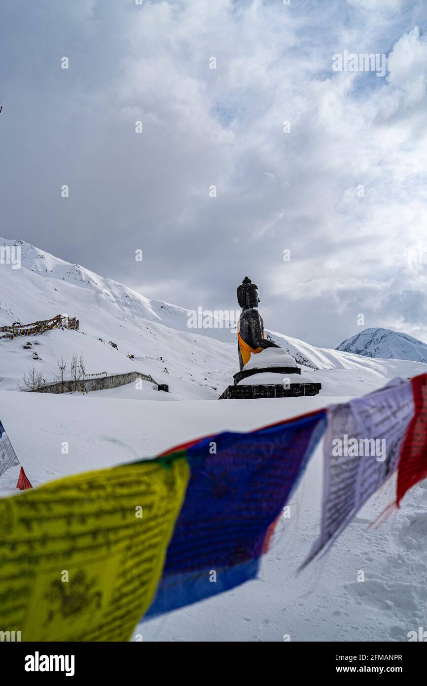 Trekkingtour in Mustang und teilweise in Upper Mustang Stockfoto