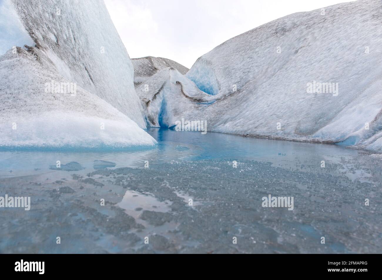 Der Graue Gletscher im Torres Del Paine Nationalpark in Chile, Patagonien Stockfoto
