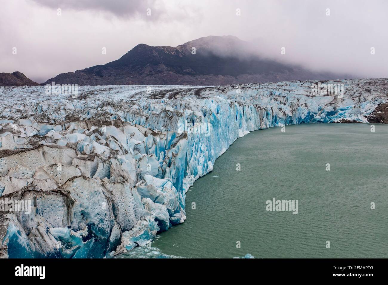 Der Graue Gletscher im Torres Del Paine Nationalpark in Chile, Patagonien Stockfoto