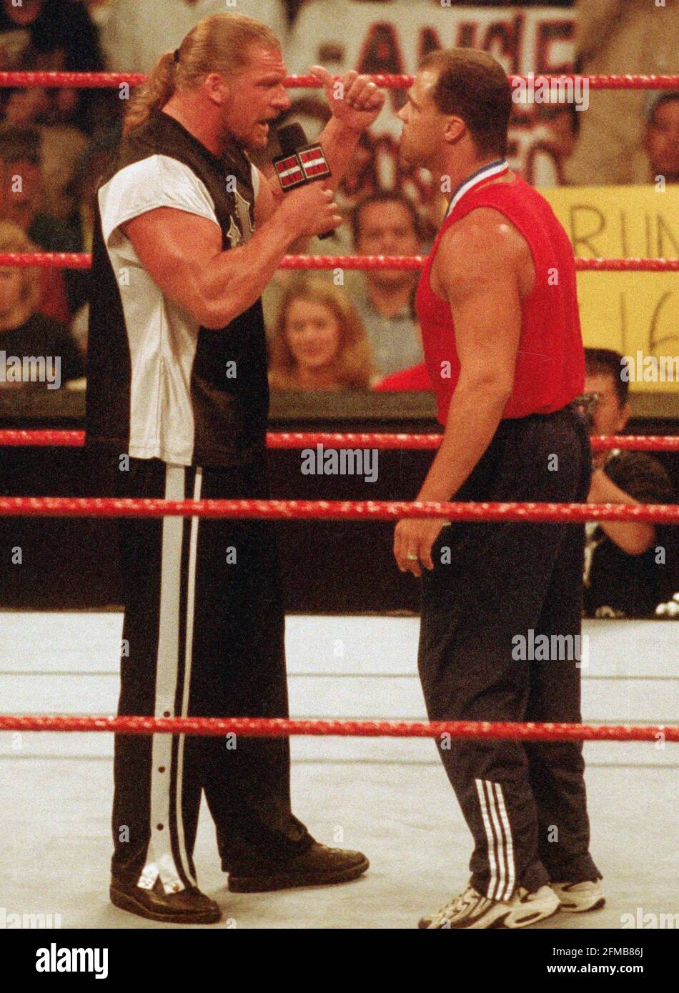 Kurt Angle Triple H 1999 Von John Barrett/PHOTOlink / MediaPunch Stockfoto
