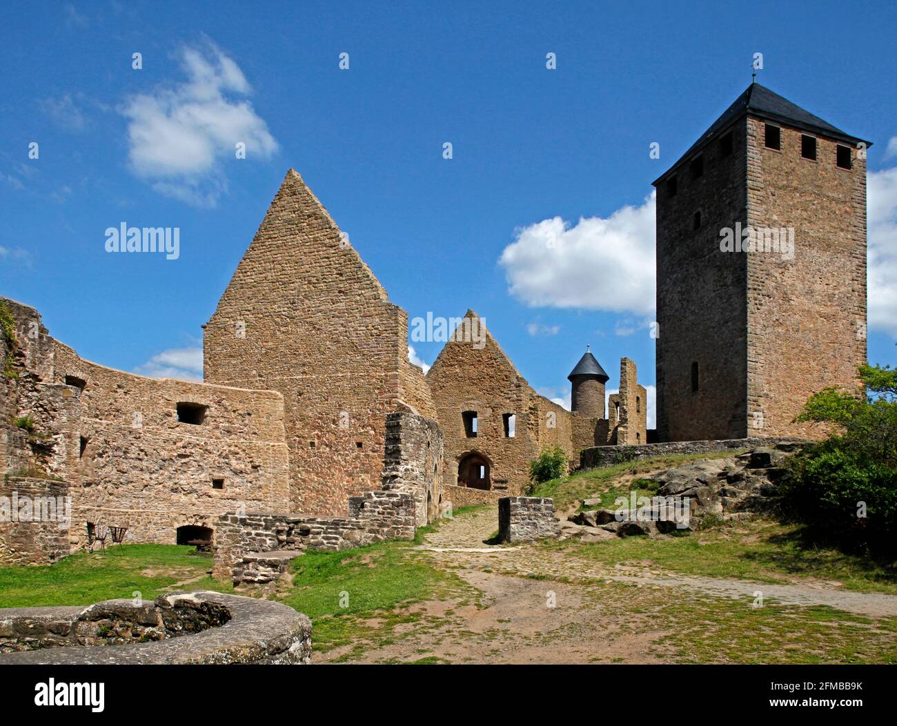 Schloss Lichtenberg, Bezirk. Kusel, erbaut um 1200, Rheinland-Pfalz, Deutschland Stockfoto