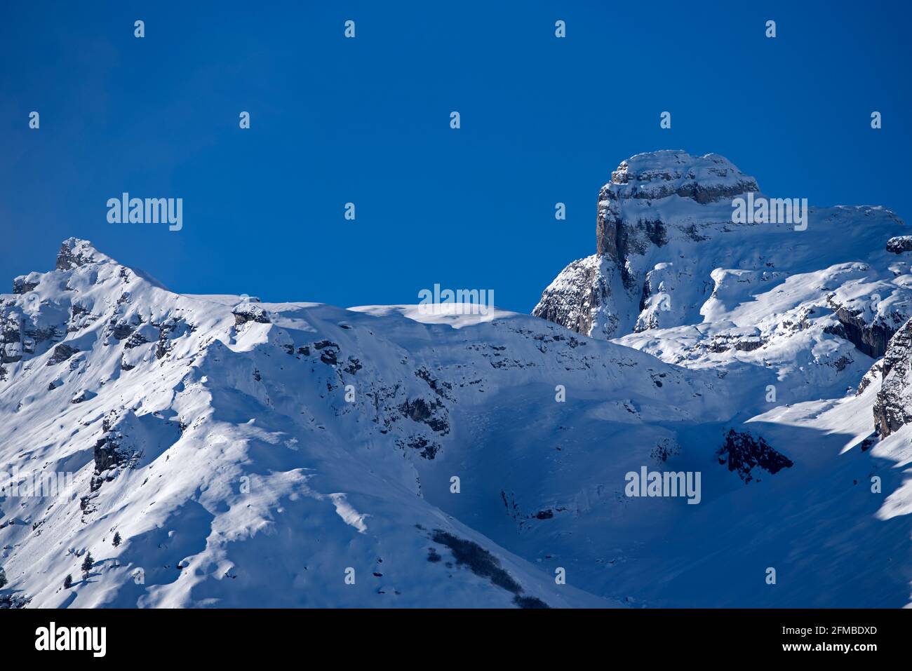 Frankreich, Haute Savoie, Passy, Fiz-Gebirge, Aiguille Grise de Varan (2544m) Stockfoto