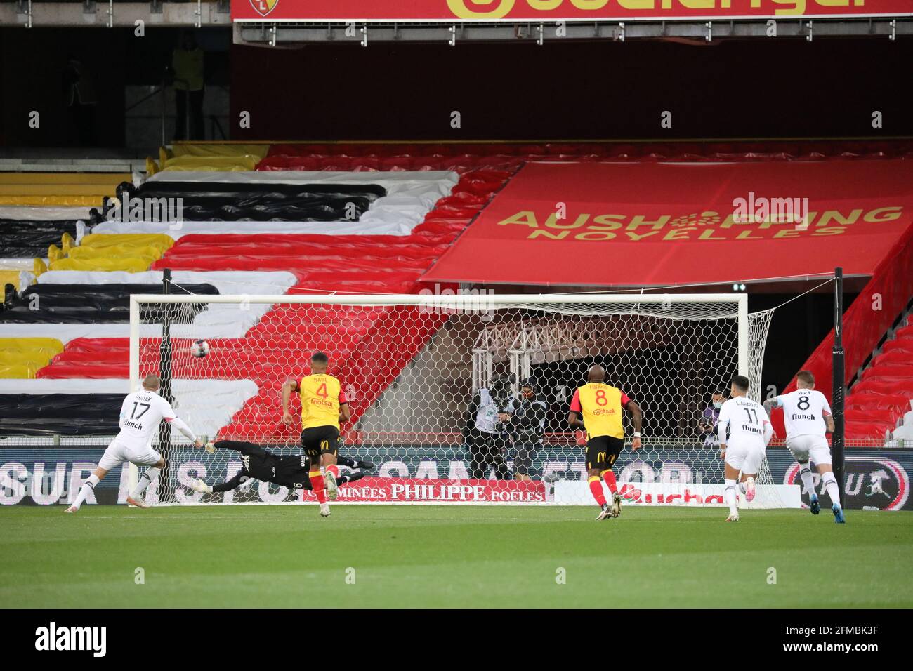 Aber Racing Club de Lens während der französischen Meisterschaft Ligue 1 Fußballspiel zwischen RC Lens und LOSC am 7. Mai 2021 im Bollaert-Delelis Stadion in Lens, Frankreich - Foto Laurent Sanson / LS Medianord / DPPI / LiveMedia Stockfoto