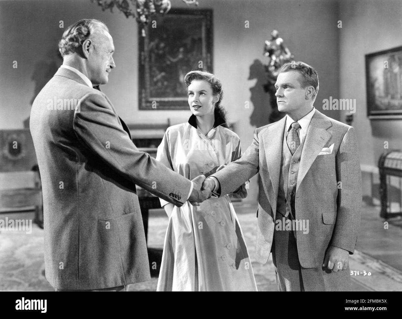 HERBERT HEYES HELENA CARTER und JAMES CAGNEY in KISS MORGEN AUF WIEDERSEHEN 1950, Regisseur GORDON DOUGLAS, Drehbuch Harry Brown aus dem Roman von Horace McCoy William Cagney Productions / Warner Bros Stockfoto