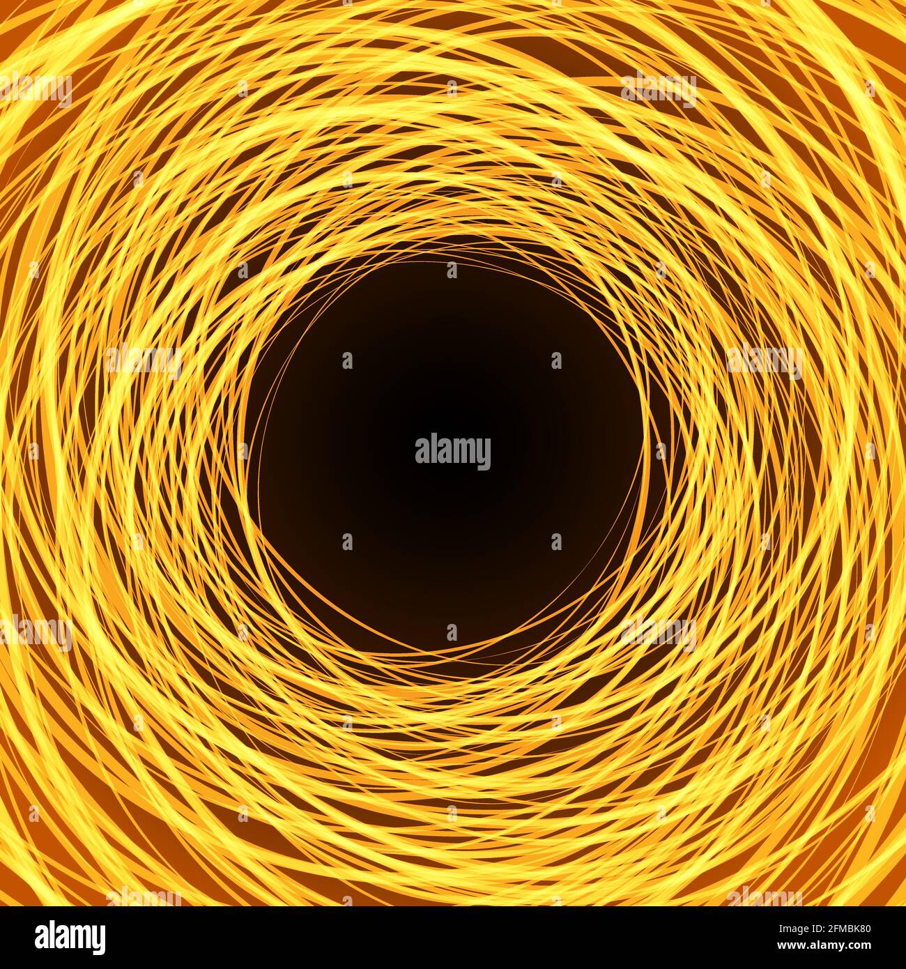 Vektororangene Ringe auf schwarzem Hintergrund, Glasfaserkonzept Stock Vektor Vektororangene Ringe auf schwarzem Hintergrund, Glasfaserkonzept Stock Vektor