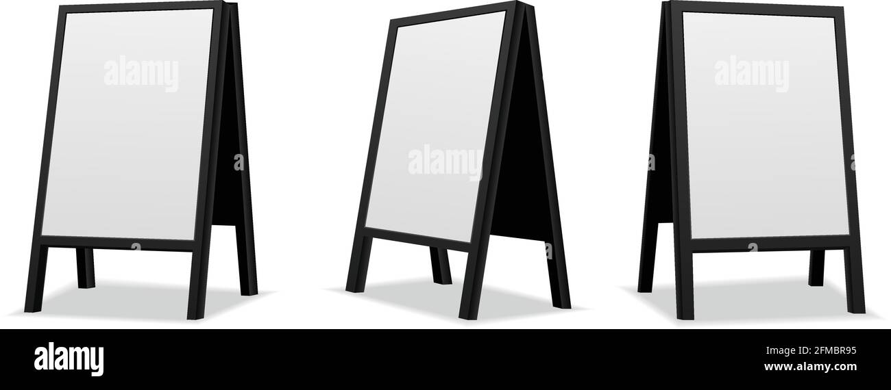 Werbung steht auf einem weißen Hintergrund. Vector Illustration. Stock Vektor