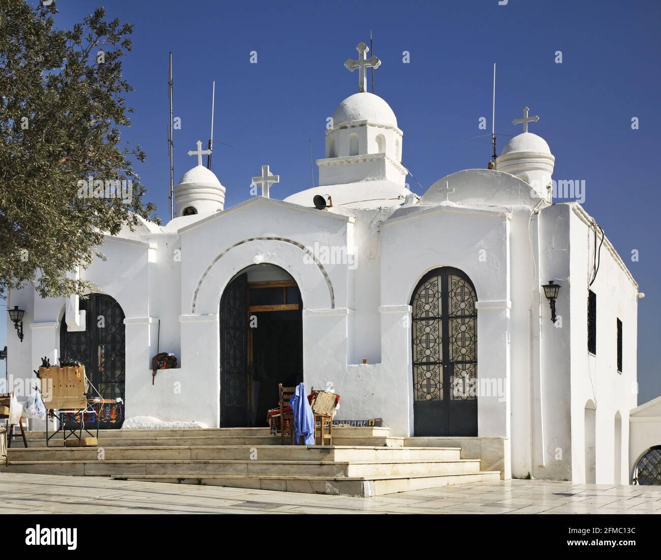 Kirche St. Georg auf dem Berg Lycabettus in Athen. Griechenland Stockfoto