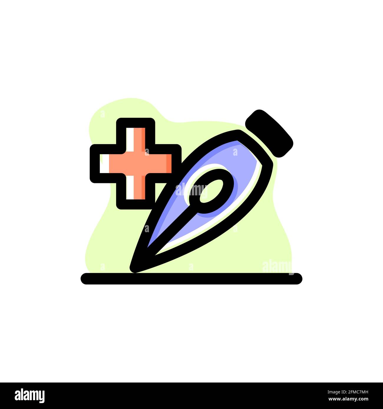 Ankerpunkt-Werkzeug hinzufügen Vektorsymbol Illustration Design eps10 Stock Vektor