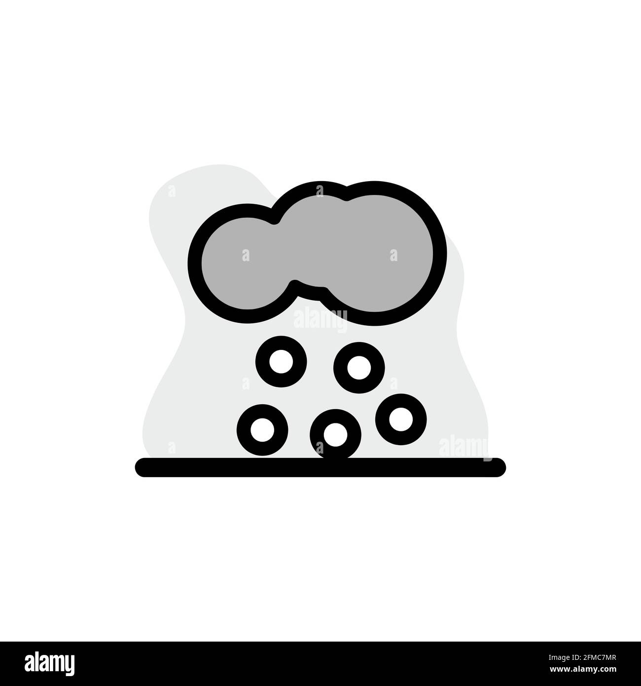 Snow Weather Vector Konzeptbild Icon Design Illustration eps10 Stock Vektor