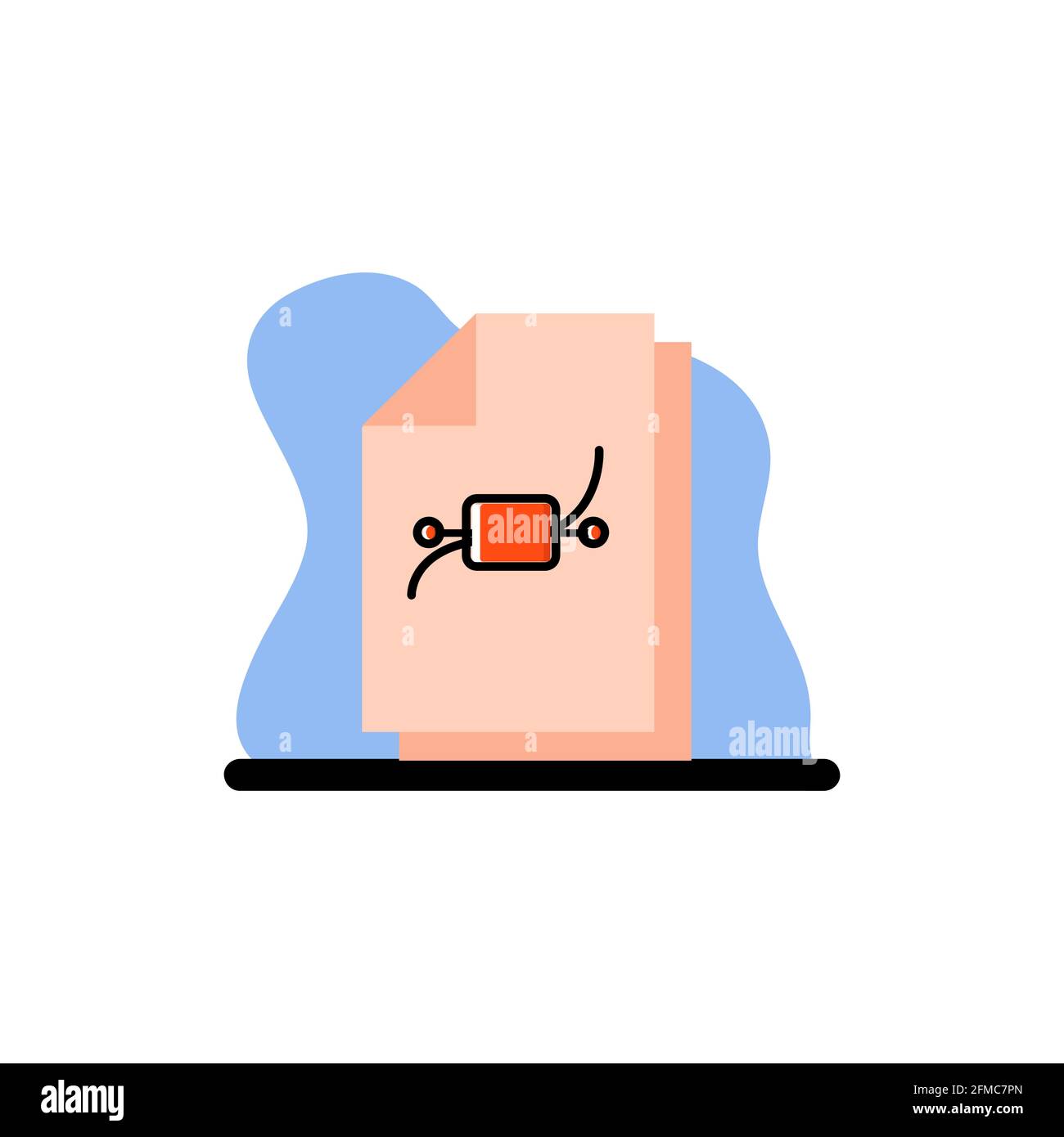 Design-Symbol für die konzeptionelle Vektorgrafik von „Formationdateien“ eps10 Stock Vektor