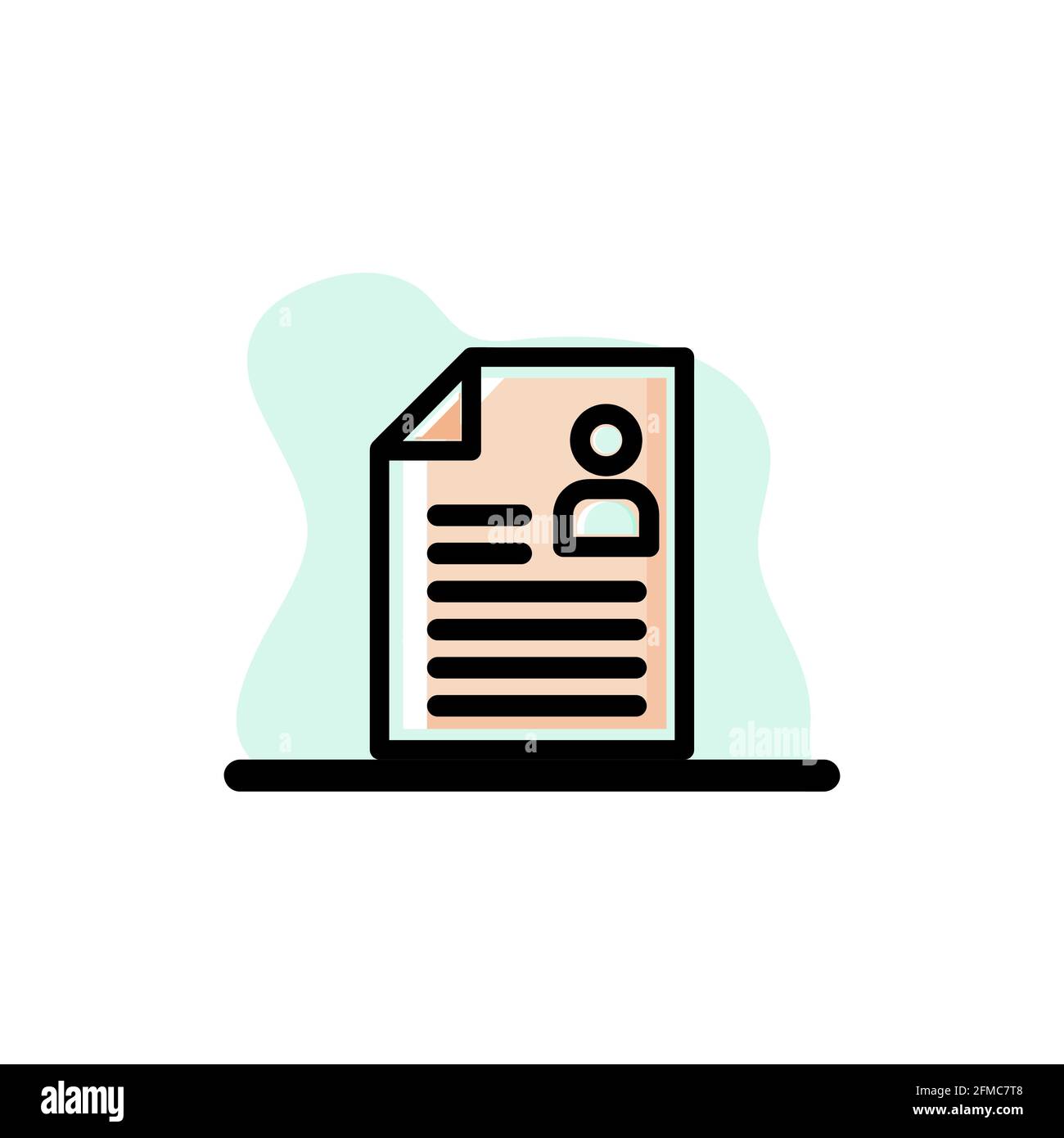 Curriculum Vitae Konzeptuelles Symbol Vektor Illustration Design eps10 Stock Vektor