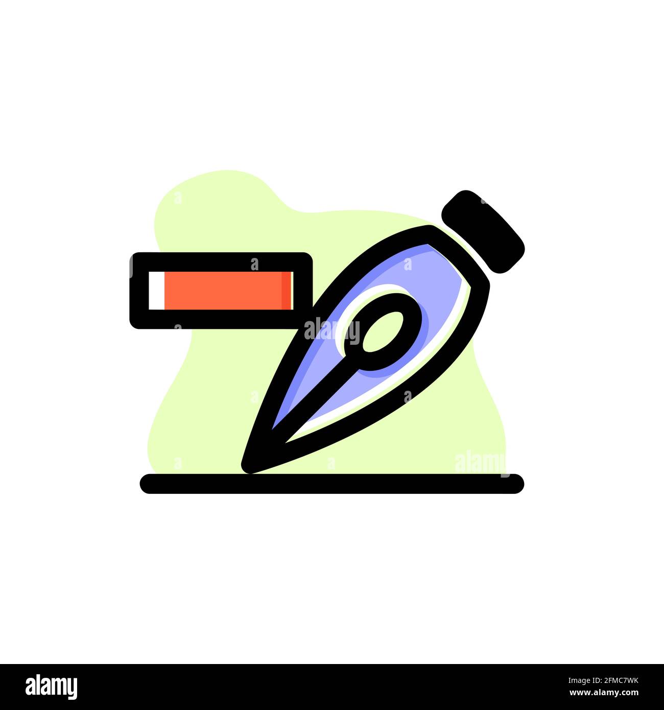 Symbol Ankerpunkt löschen Werkzeug Vektor Konzept Illustration Design eps10 Stock Vektor